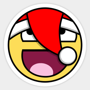 Emoji Xmas Christmas Holiday Face Sticker